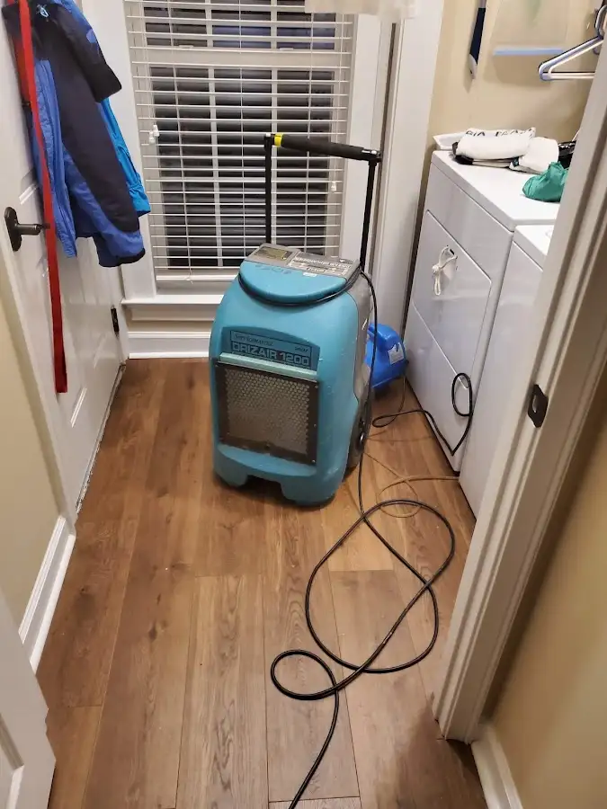 Commercial dehumidifier deployed for Flood Damage Cleanup in Godley